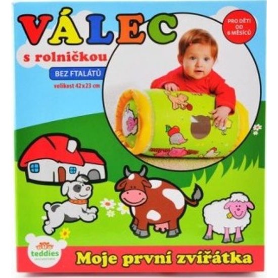 Nafukovací Válec s rolničkou - Moje první zvířátka