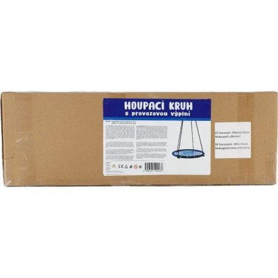 Houpací kruh modrý 80 cm provazová výplň