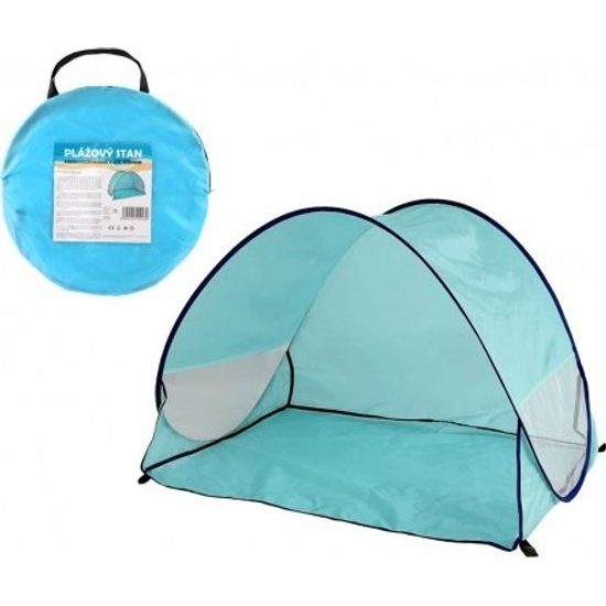 Stan plážový s UV filtrem - samorozkládací - obdelník modrý