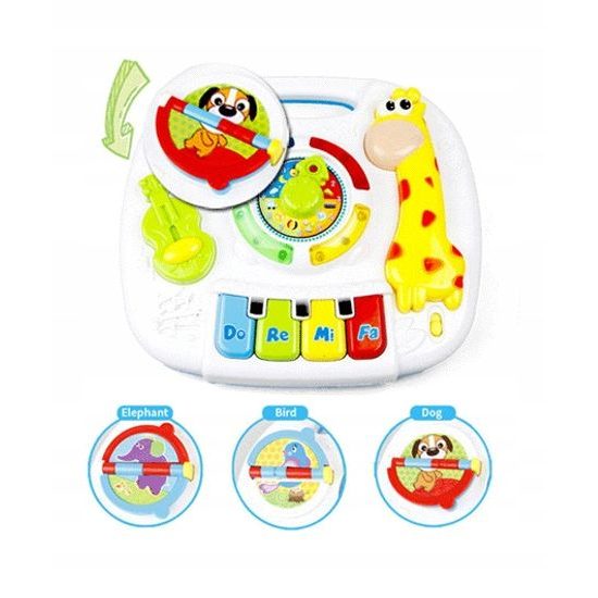 Doris edukační stoleček s piankem a zvuky 2v1