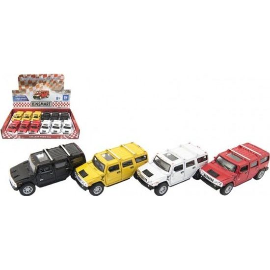 Auto Kinsmart Hummer H2 SUV - mix 4 barvy