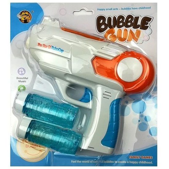 Majlo Toys bublifuk pistole na baterie Bubble Gun oranžová
