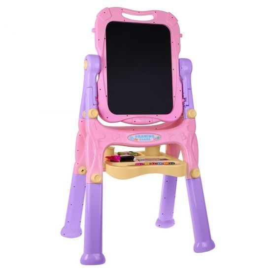 Oboustranná XXL kreslící tabule Little Artist růžová