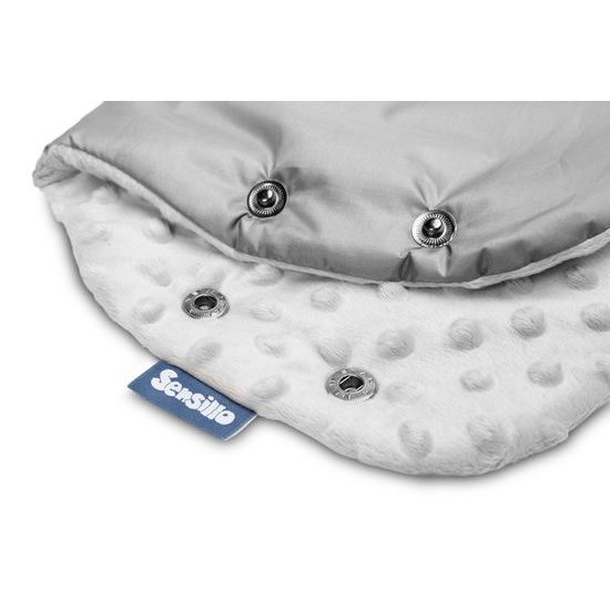 Sensillo Rukávník na kočárek Minky šedý