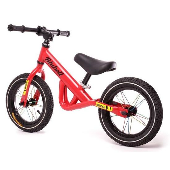 Dětské odrážedlo s nafukovacími koly 12" Lucky červené