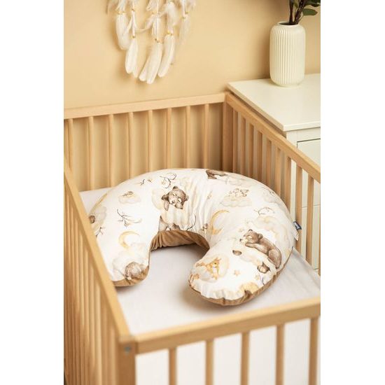 Kojící polštář ve tvaru U velvet - sladké sny