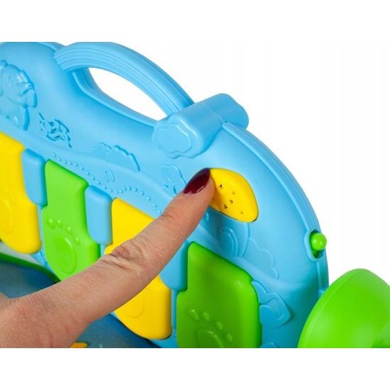 Hrací deka s piankem Harmonika zelená