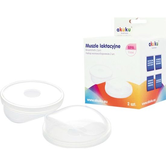 Laktační mušle Akuku 2 ks
