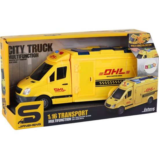 Dodávka 1:16 DHL na setrvačník žlutá