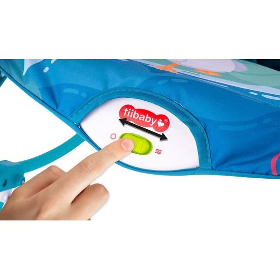 Kojenecké lehátko 3v1 s vibracemi Lvíček - modré