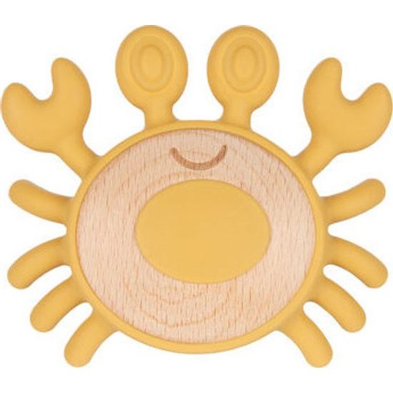 CANPOL babies Dřevěno-silikonové kousátko KRAB