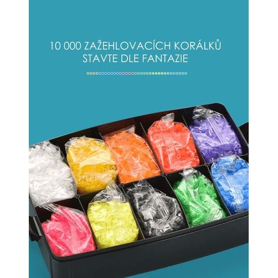 Neónové zažehlovací korálky Neon Iron Beads 10000 kusů