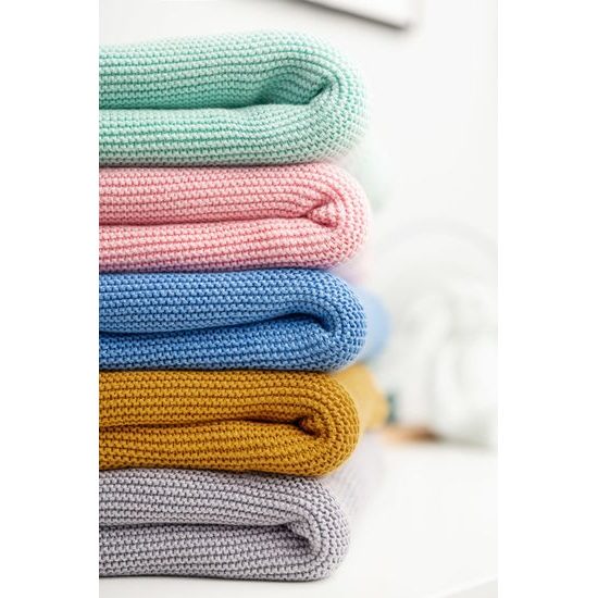 Dětská deka bambusovo-bavlněná 80x100 cm máta