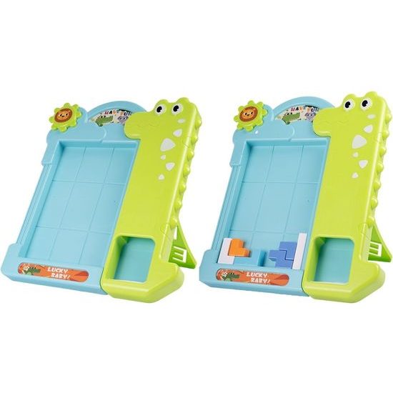 Dětská dovednostní hra Tetris s krokodýlem