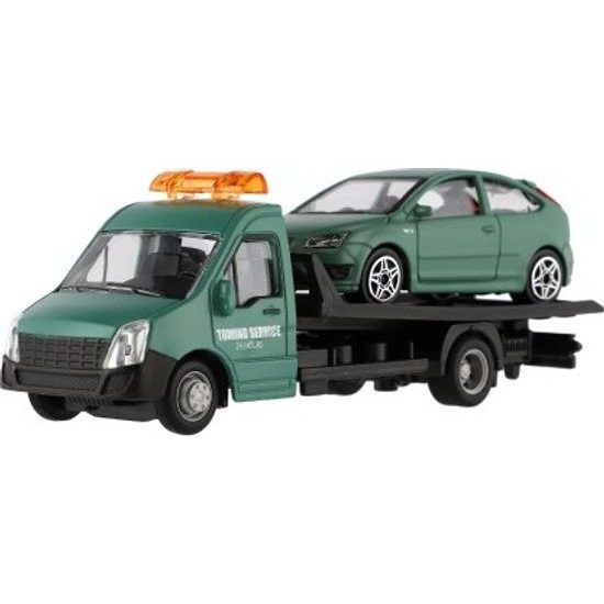 Auto/kamion Bburago odtahovka + auto - mix 6 barev