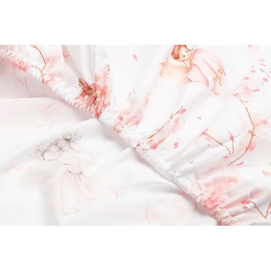 Prostěradlo do postýlky, Víla, růžová