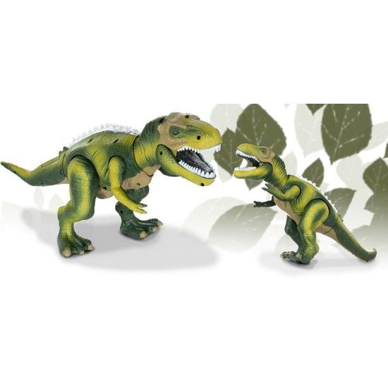 Interaktivní chodící Dinosaurus na dálkové ovládání zelený