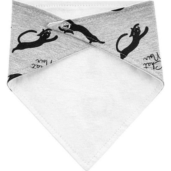 Kojenecký šátek na krk bryndáček Akuku Kočky
