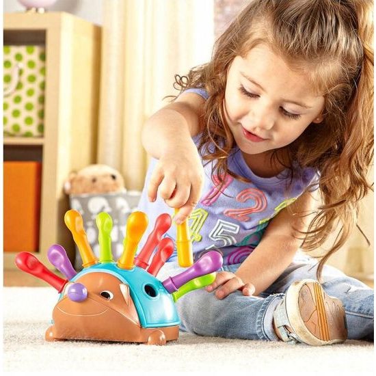 Dětská naučná Montessori ukládačka Ježek