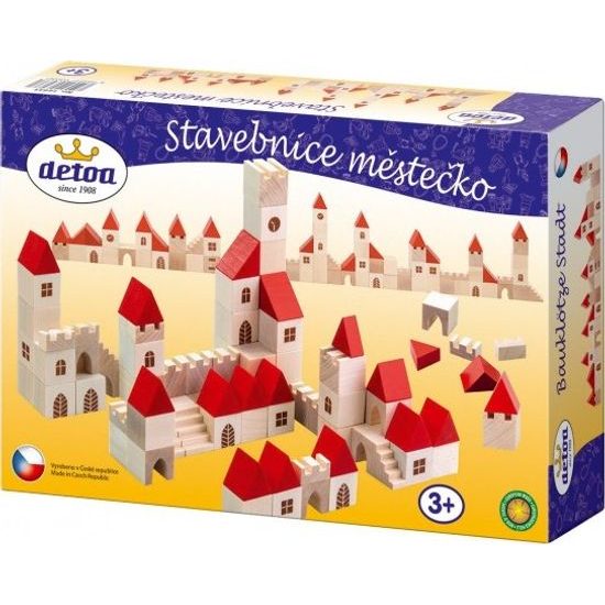 Stavebnice kostky městečko 100 dílků