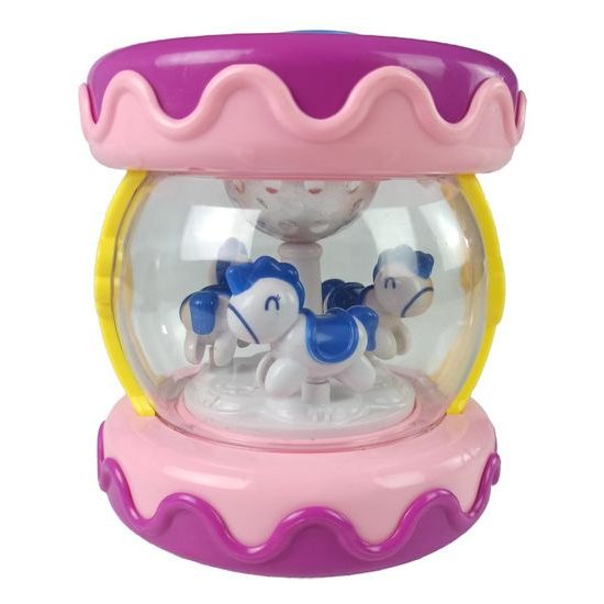 Haunger interaktivní bubínek se zvuky Music Drum růžový