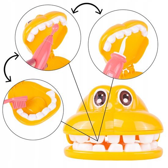 Dětský lékařský kufřík s příslušenstvím Malý zubař růžový