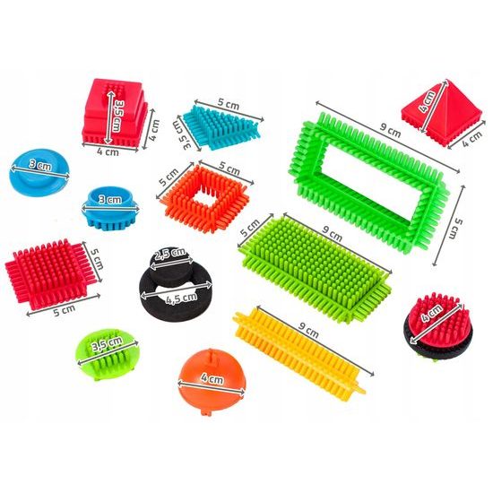 LEHKÉ POŠKOZENÍ barevná konstrukční stavebnice Hedgehog Blocks 200 ks