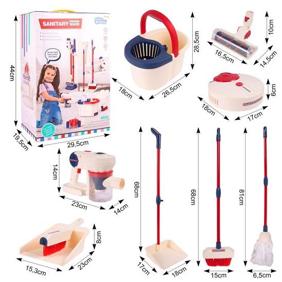 Dětská úklidová XXL souprava se 2 vysavači Sanitary Ware