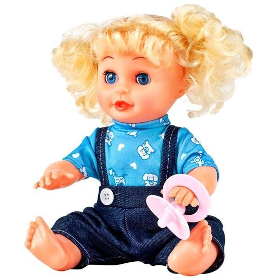 Mluvící panenka s oblečením a pejskem My Baby 32 cm