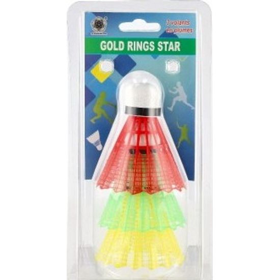 Košíčky na badminton barevné 3ks