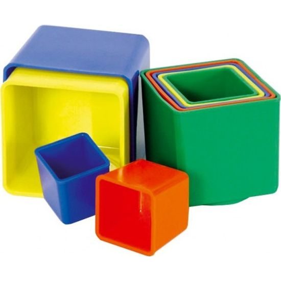 Pyramida skládanka hranatá 9ks