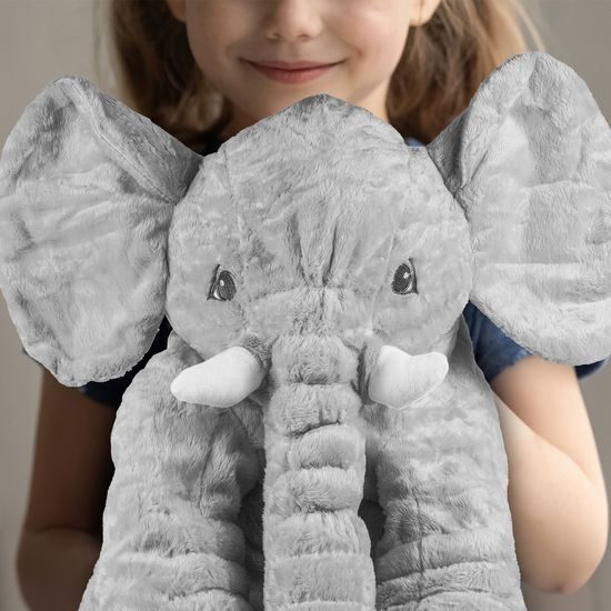 Doris plyšový slon Belly 70 cm šedý