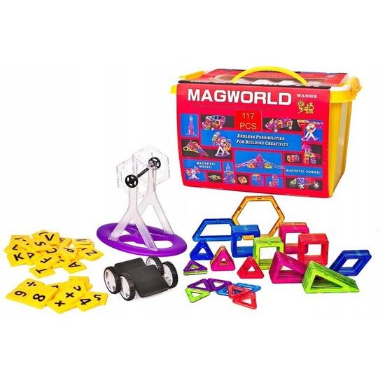Doris magnetická stavebnice XXL v kufříku Magical Magnet 117 dílů