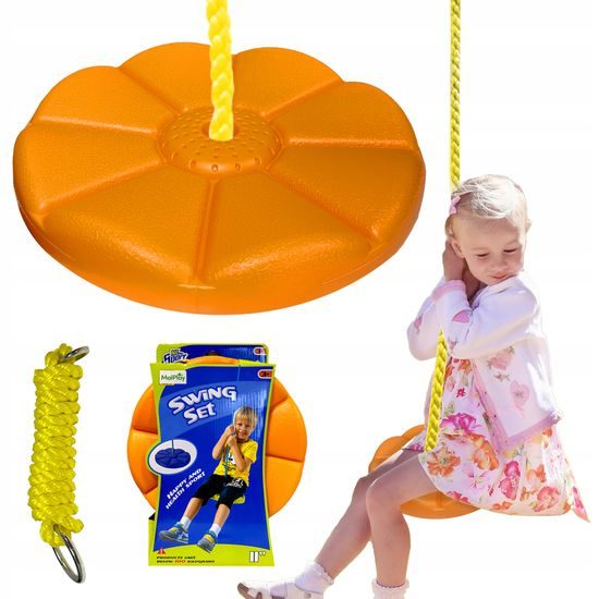 Dětská kulatá houpačka King Sport - oranžová