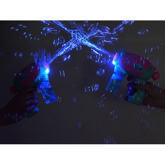 Sada 2 bublifuků na baterie Bubble Guns - růžová