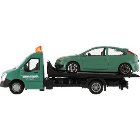 Auto/kamion Bburago odtahovka + auto - mix 6 barev