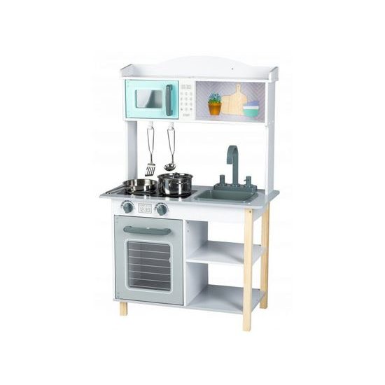 Ecotoys dětská dřevěná kuchyňka s příšlušenstvím