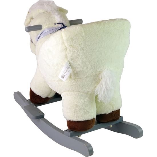 Houpací jednorožec plyšový bílý