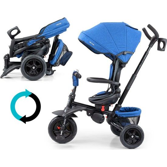 Dětská tříkolka 6v1 Milly Mally Stanley navy-black