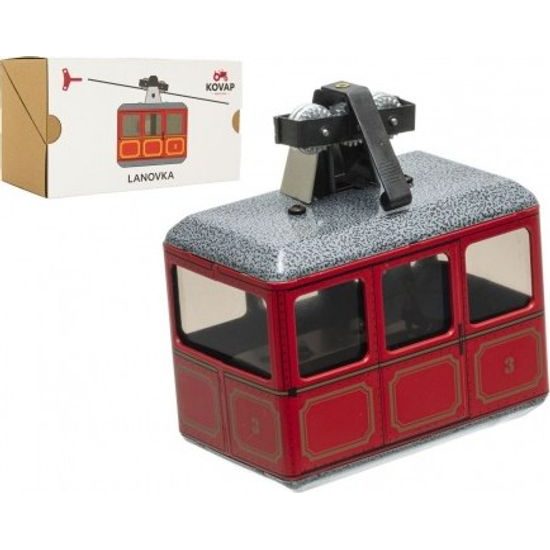 Lanovka - červená na klíček