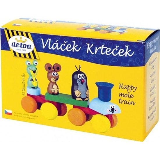 Dřevěný Vlak- Krtek