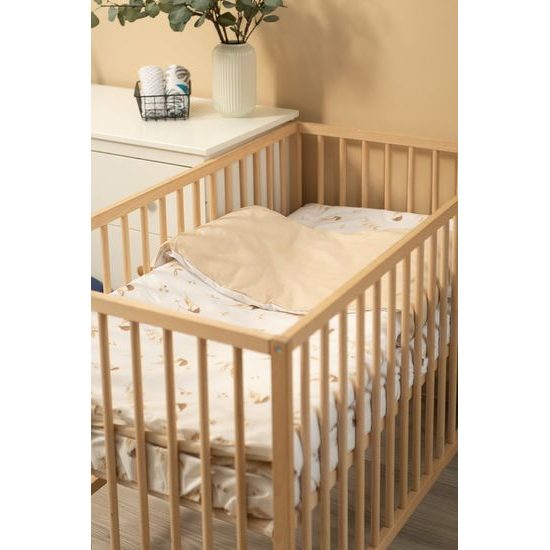 Sada povlečení do postýlky 2ks + prostěradlo 100x135 cm ježek