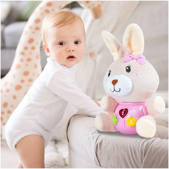 Interaktivní plyšový králíček na baterie Magic Rabbit