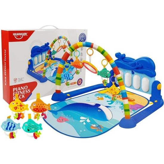 Haunger hrací deka s piankem Delfínek modrá