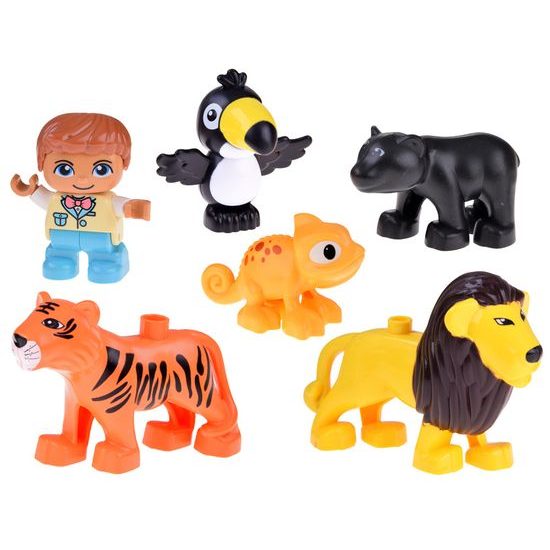 Konstrukční stavebnice se zvířátky Animal Jungle 41 dílků