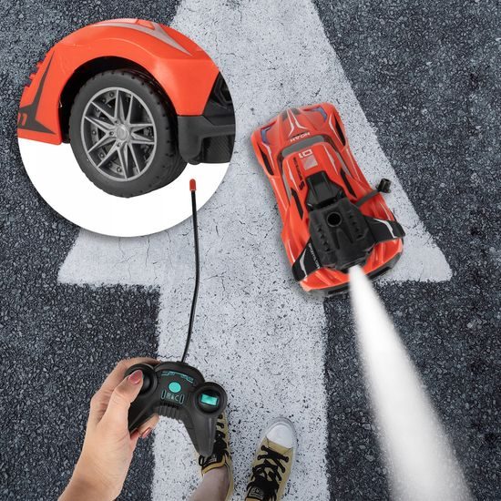 Autíčko na dálkové ovládání s kouřovým efektem Speed X 1:20 červené