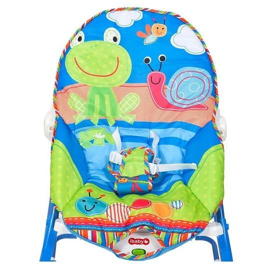 Kojenecké lehátko 3v1 s vibracemi Žabka - modré