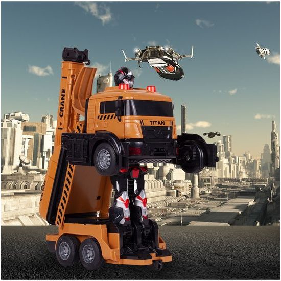 Robot transformer - jeřáb 2v1 Titan na dálkové ovládání