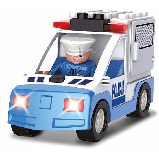 Blocki Mubi stavebnice Policejní stanice se světlem a zvukem 38 dílů