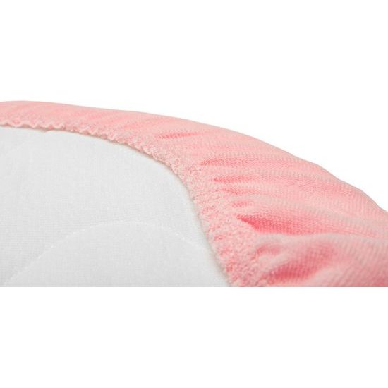 Prostěradlo do kočárku Froté růžové